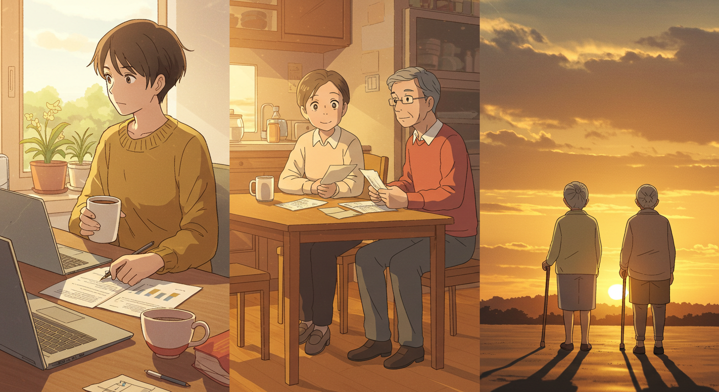 연령대별로 다른 암보험 선택 장면