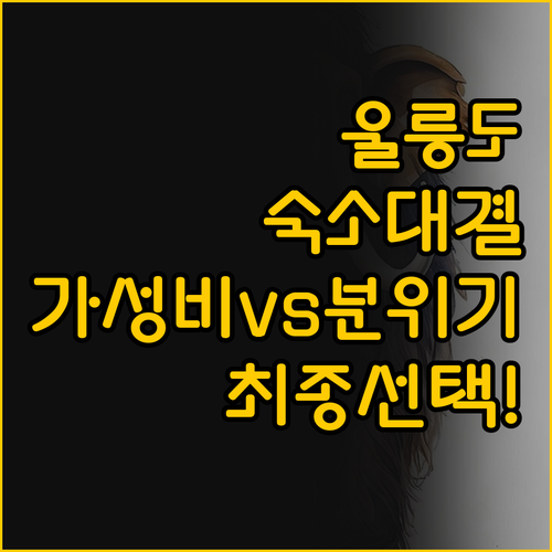 울릉도 숙소 비교 끝판왕 가성비 썸..