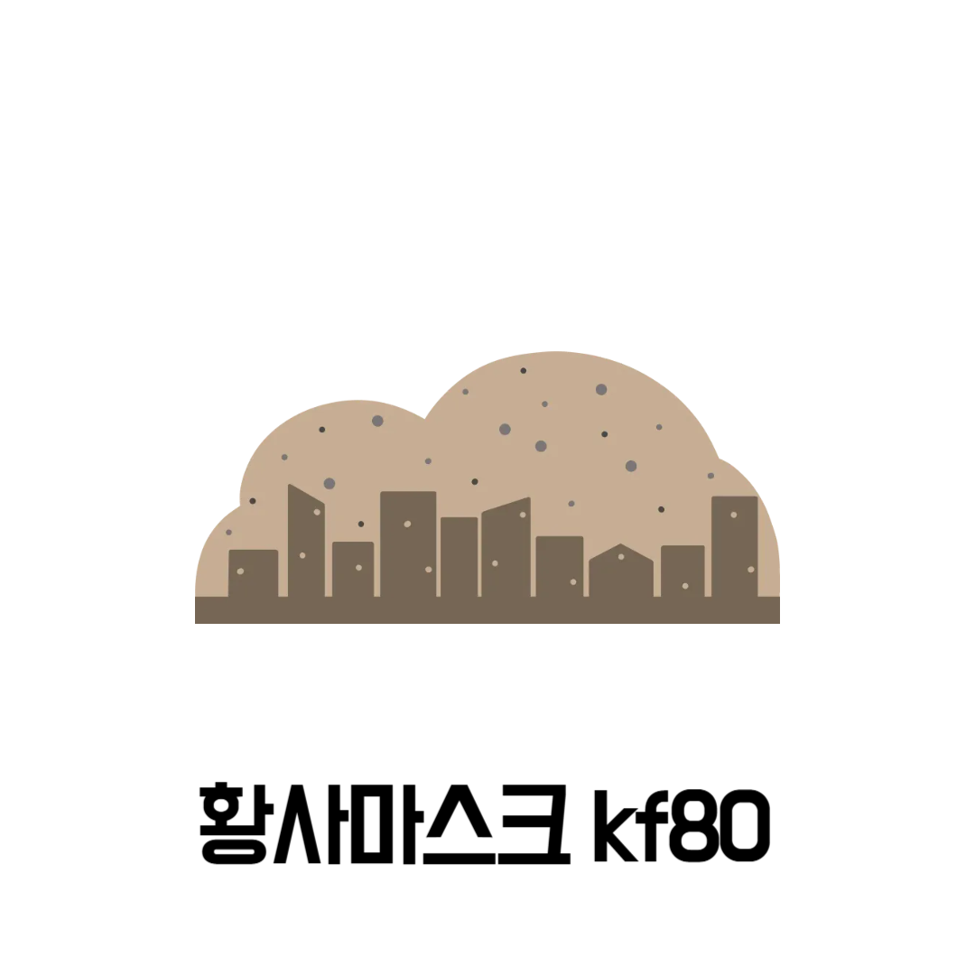 황사마스크 kf80