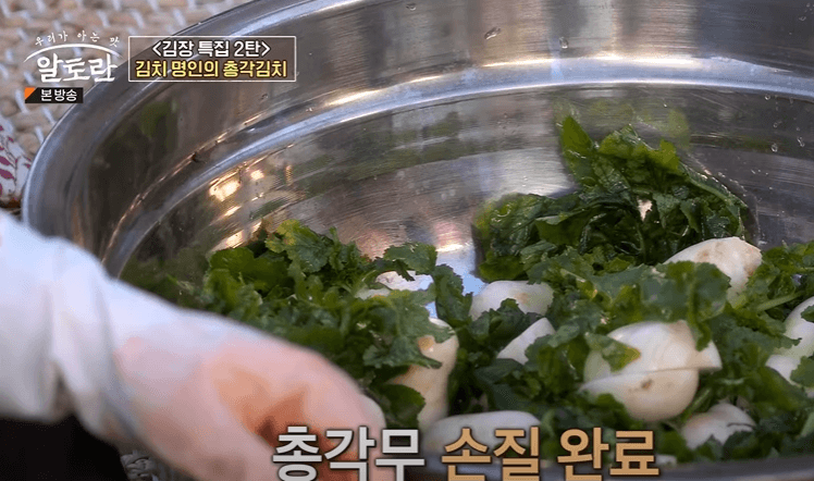 알타리 김치 총각김치 맛있게 담는법