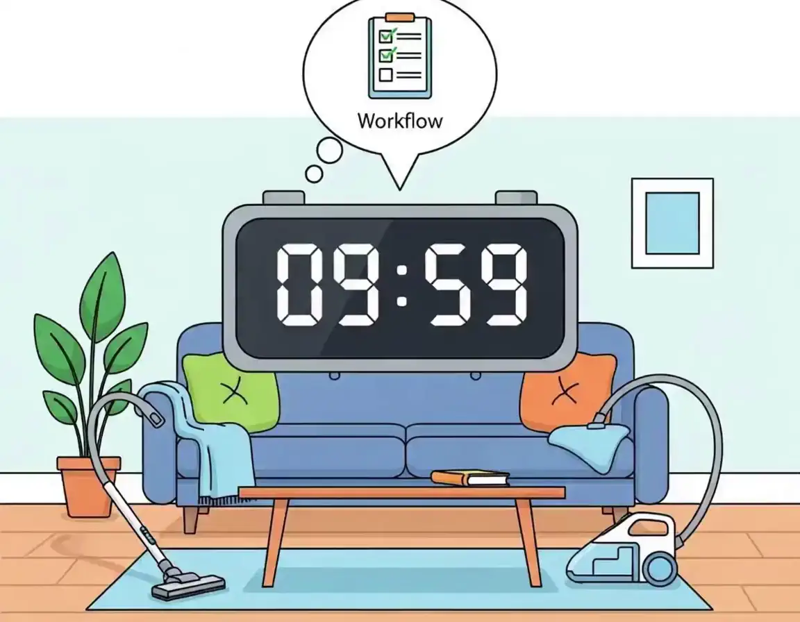 10분 청소 타이머