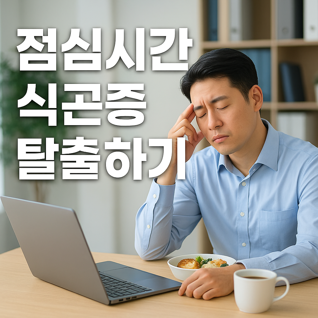 식곤증이란 식사 후 일정 시간이 지나면 몸이 나른해지고 졸음이 몰려오는 생리적 현상
