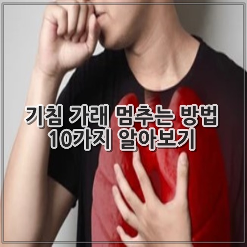 기침 가래 멈추는 방법 10가지 알아보기
