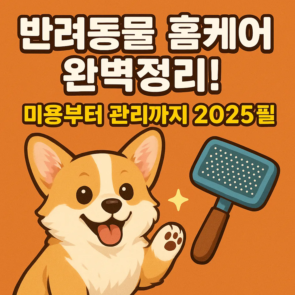 반려동물 홈케어 완벽정리! 미용부터 관리까지 2025 필수팁