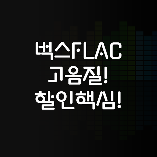 음악 애호가를 위한 벅스 고음질 FL..