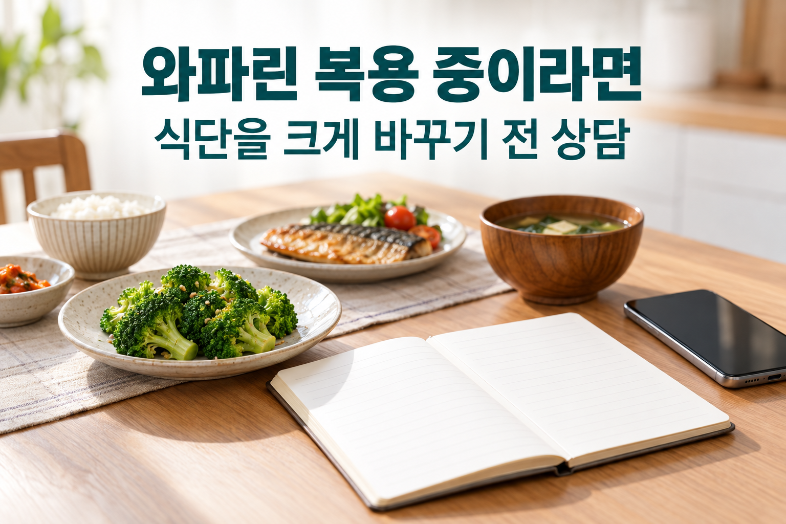 와파린 복용 조건에서 식사 변화와 복약 상담을 연결하는 안내