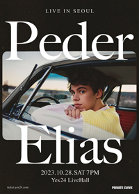 2023 페더 엘리아스 내한공연 콘서트 Peder Elias LIVE IN SEOUL 포스터