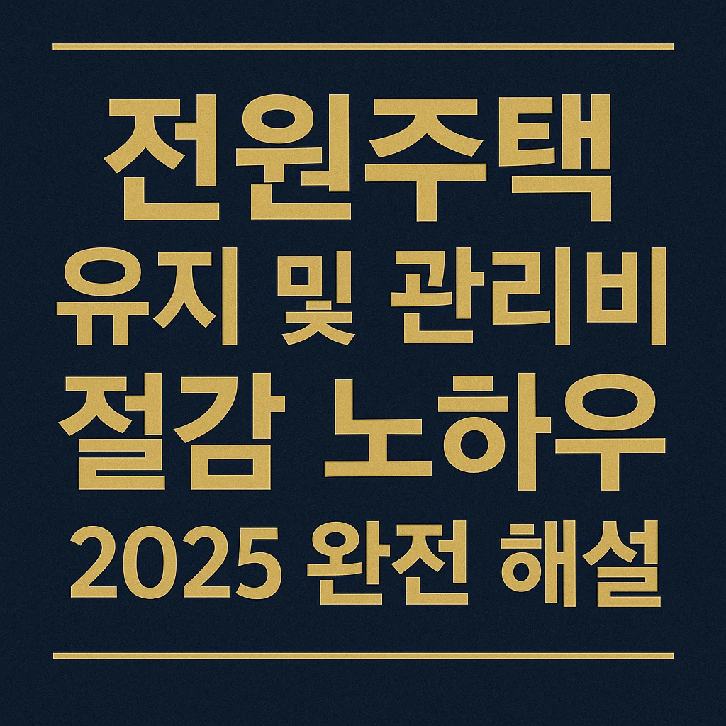 전원주택_유지_및_관리비_절감_노하우_2025_완전_해설_-_정화조&middot;지하수&middot;보일러&middot;태양광&middot;조경까지