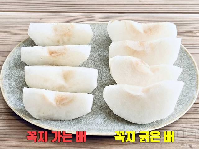 맛있는 배 고르는 방법 배 깎기