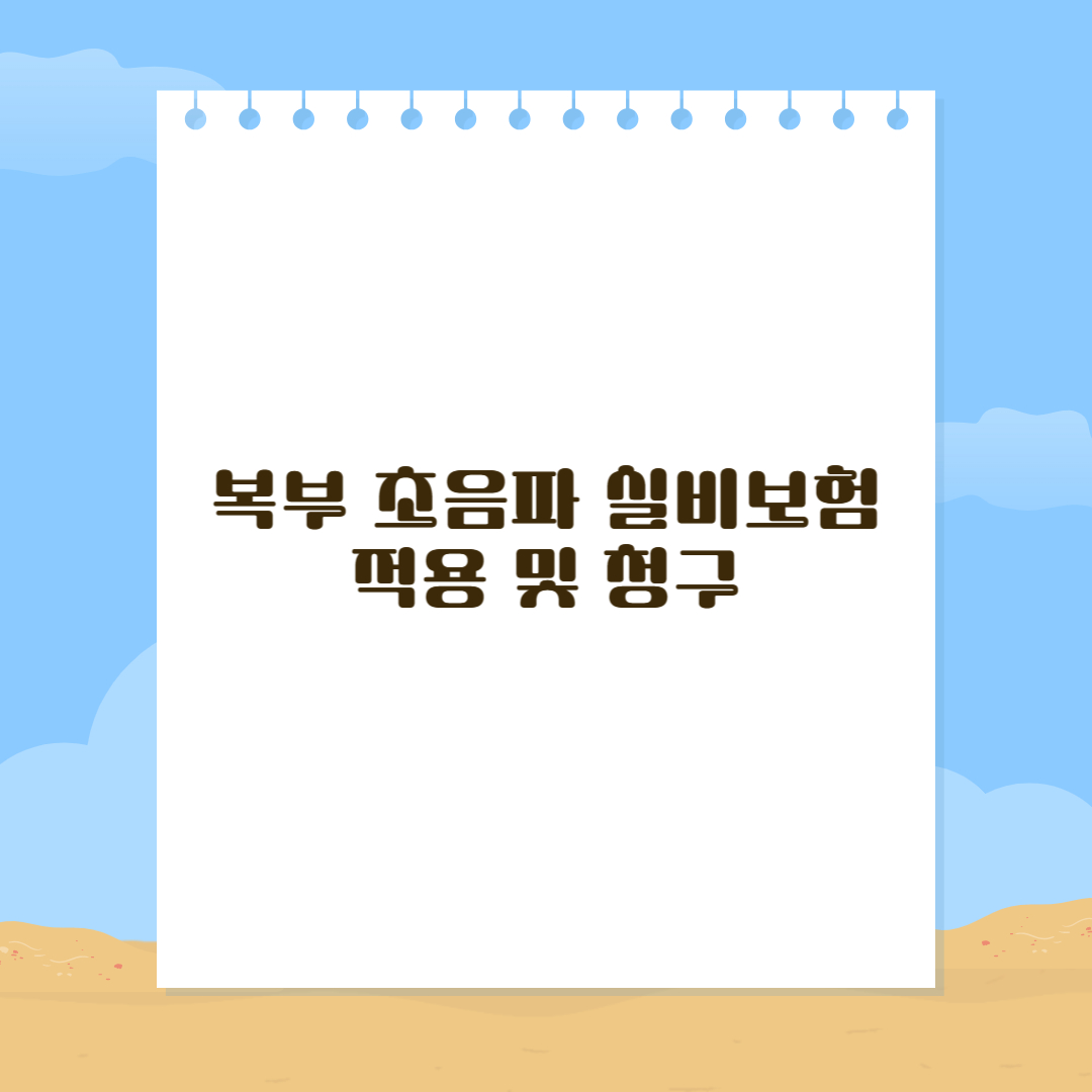 복부초음파 실비보험