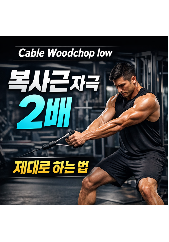 1.Cable Woodchop low 제대로 하는 법