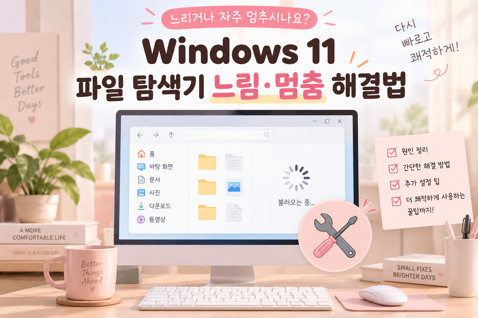window 11 파일 탐색기 느림.멈춤 해결법