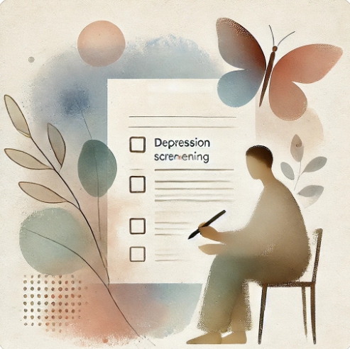 우을증 검사를 표현한 이미지