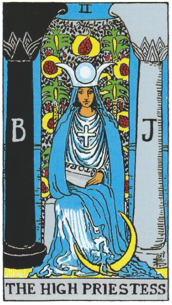 타로카드에서 2번 여사제(The High Priestess) 카드