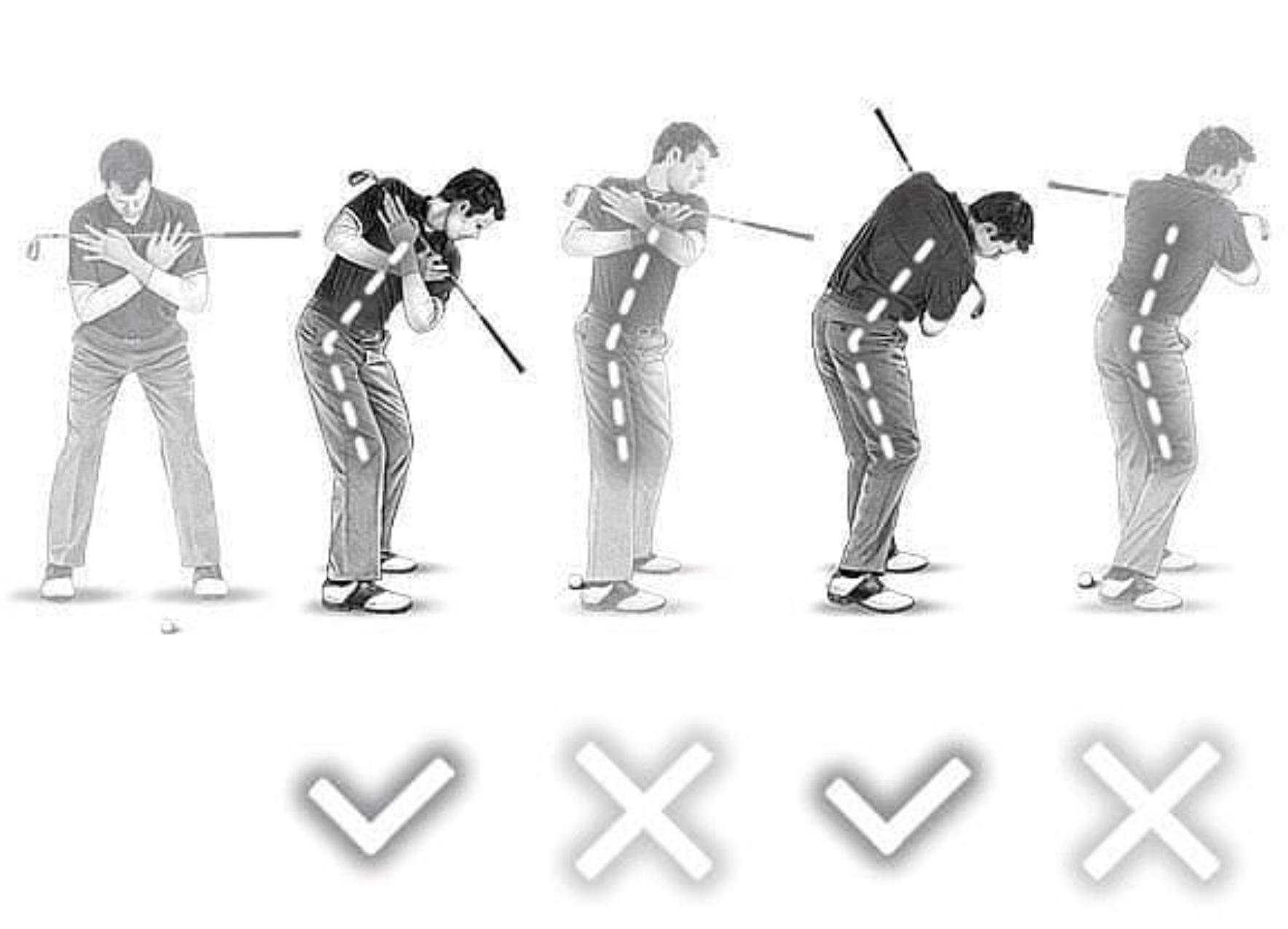 골프 척추각도 유지 사진