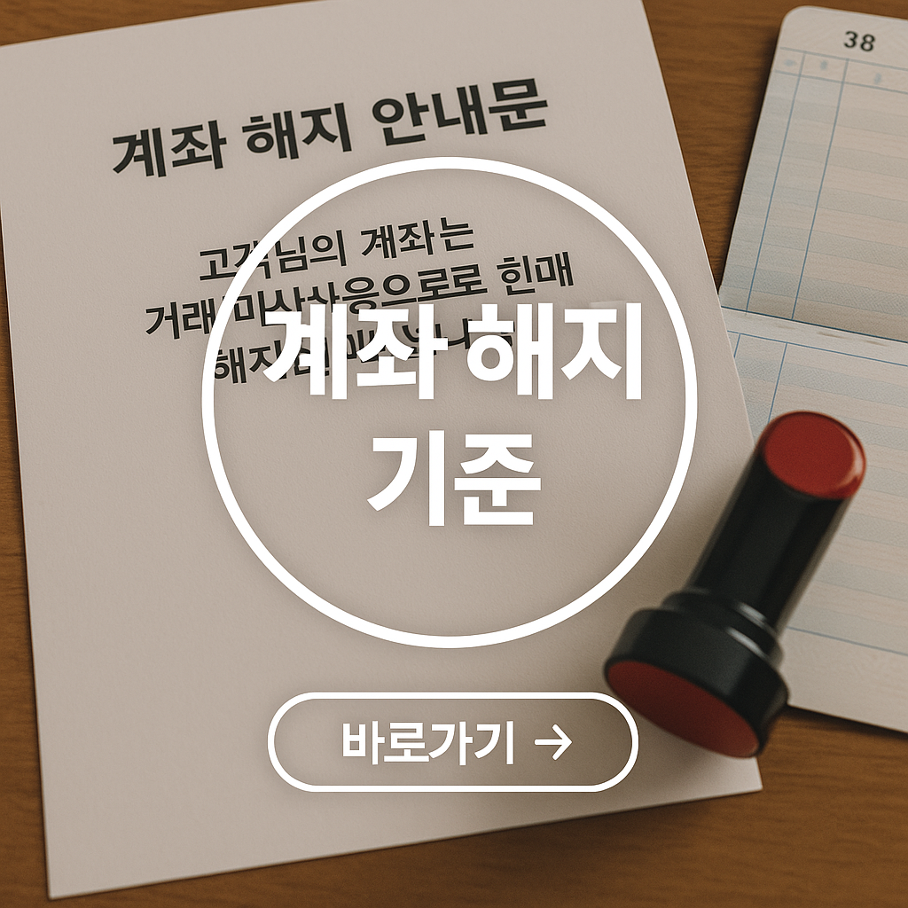 미사용 계좌