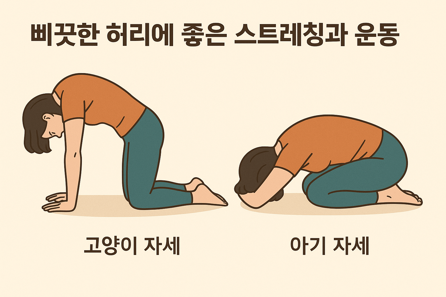 삐긋한 허리에 좋은 스트레칭