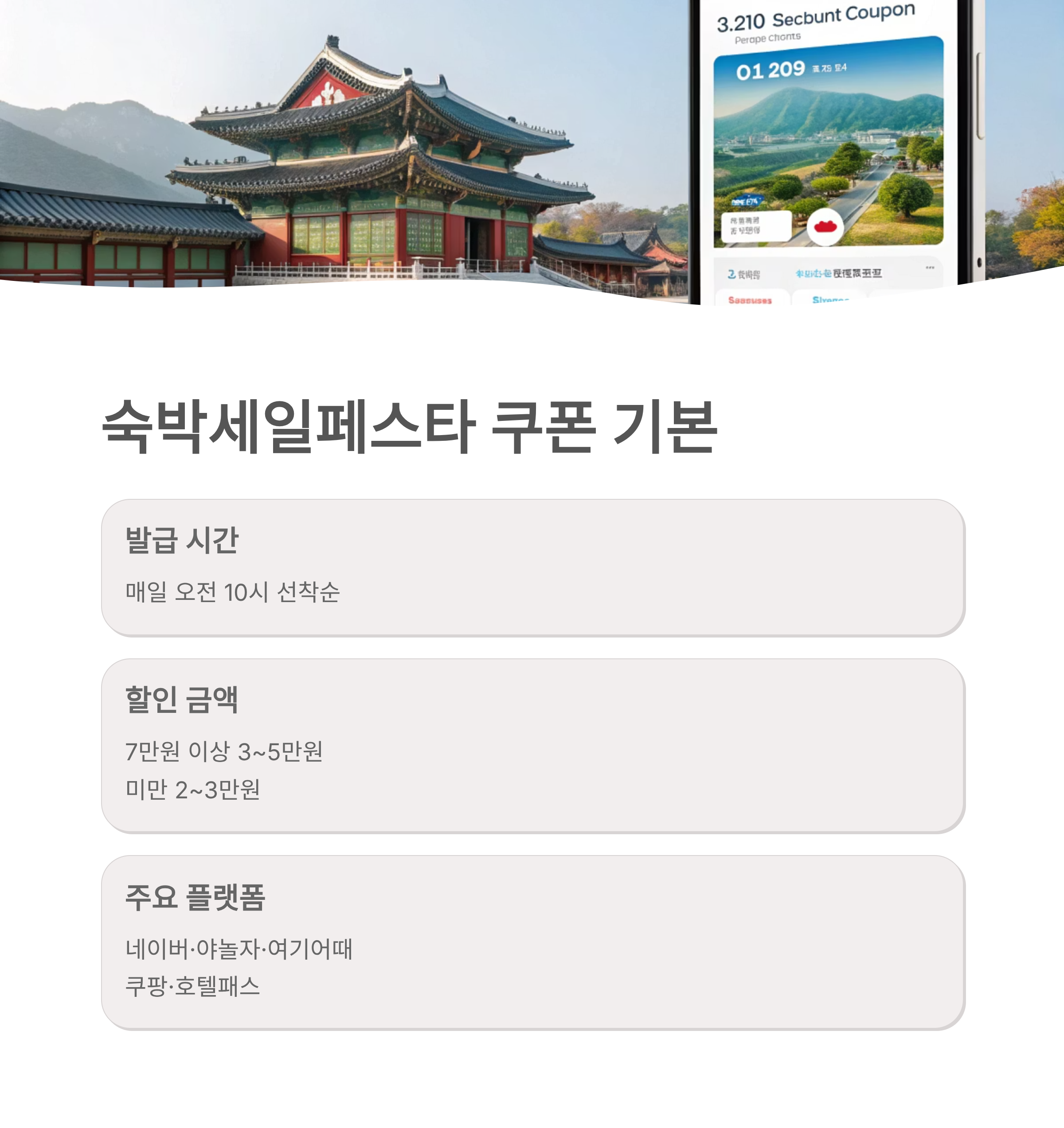 숙박세일페스타 쿠폰 취소 및 환불 규정 총정리 재발급 가능 조건과 주의사항까지 한눈에