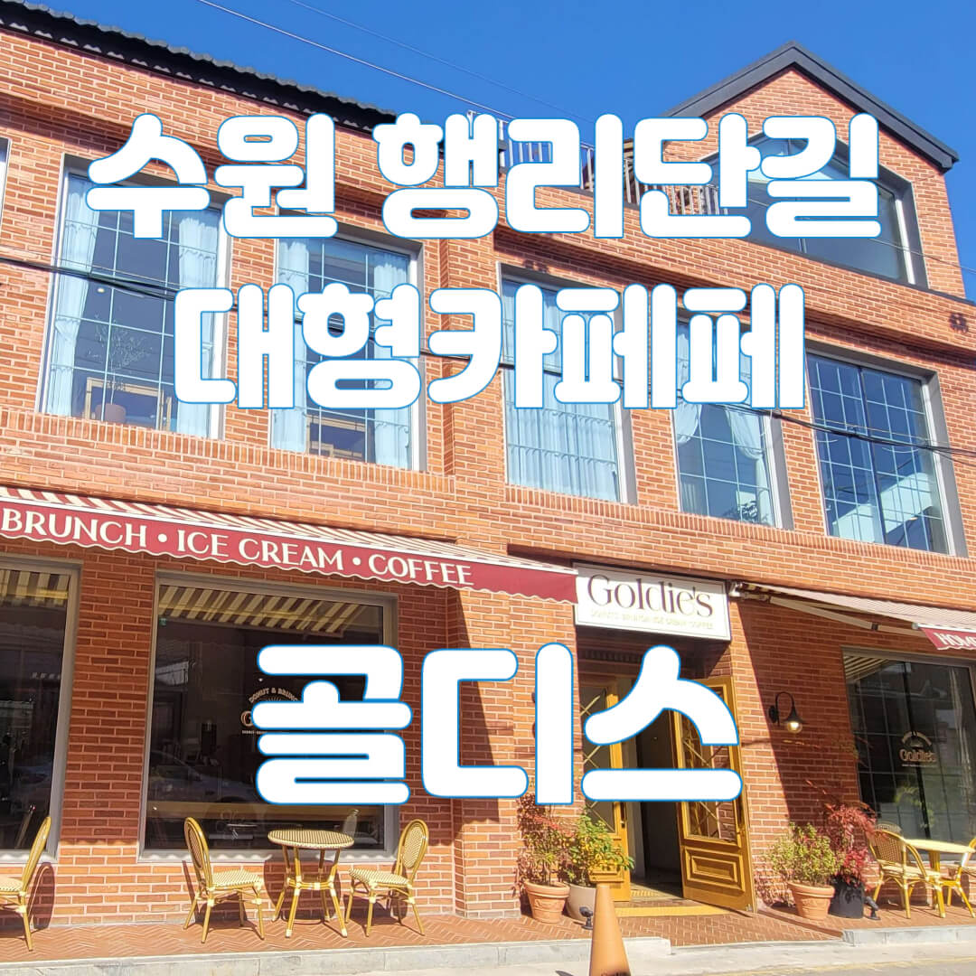 수원 행리단길 카페 골디스
