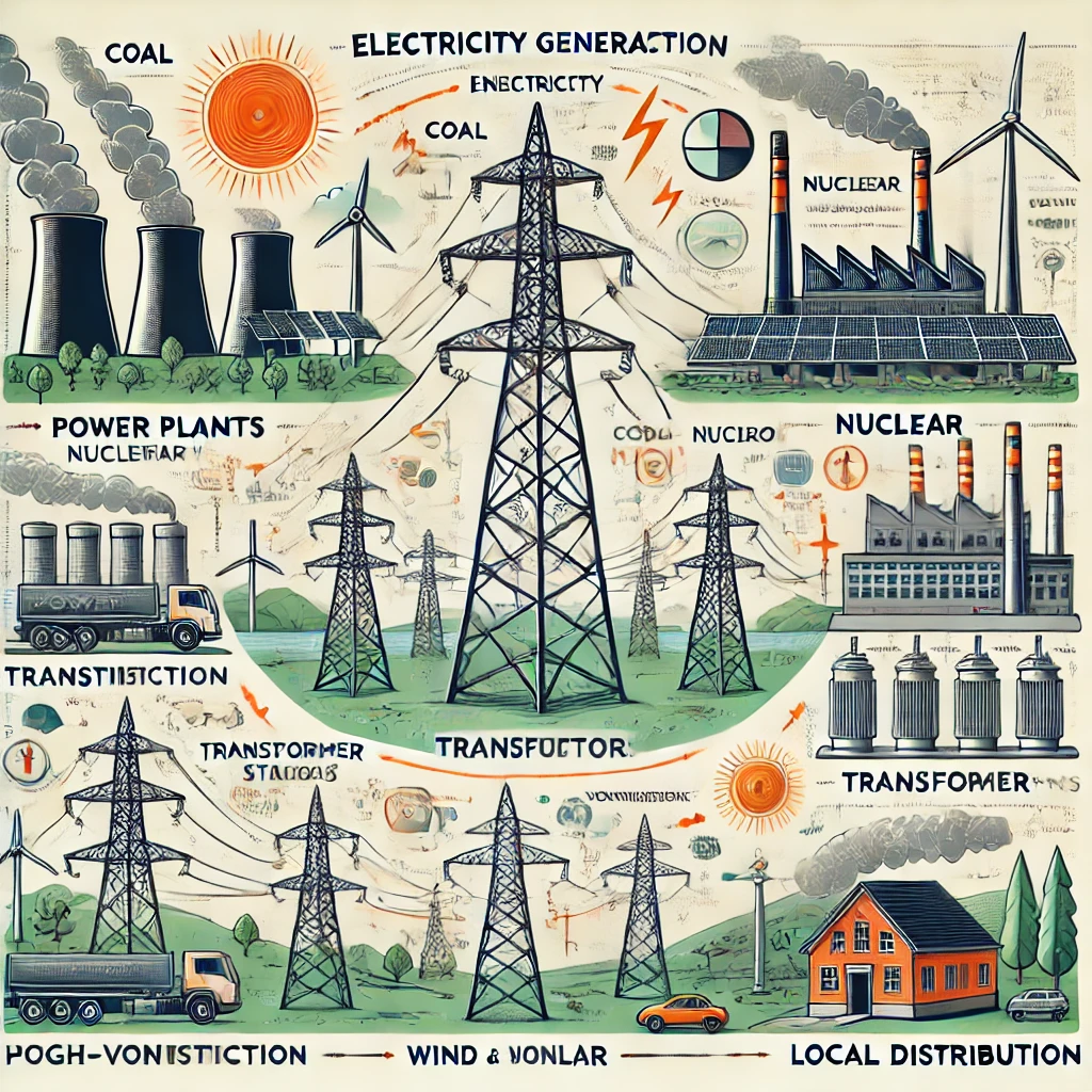 전기가 만들어지고 소비되기까지