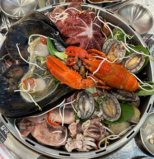 랍스타조개찜