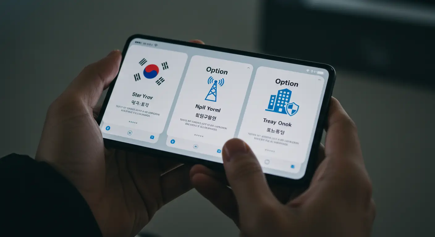 스마트폰으로 정부지원, 통신사, 정식 대부업체 등 안전한 소액결제 대출 대안을 살펴보는 모습