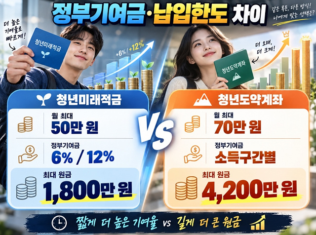 청년미래적금 청년도약계좌 갈아타기 비교
