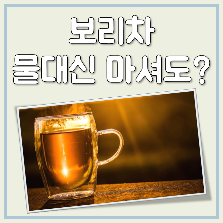 보리차 물대신 마셔도 될까? 효능 부작용 카페인 정리 대표 이미지