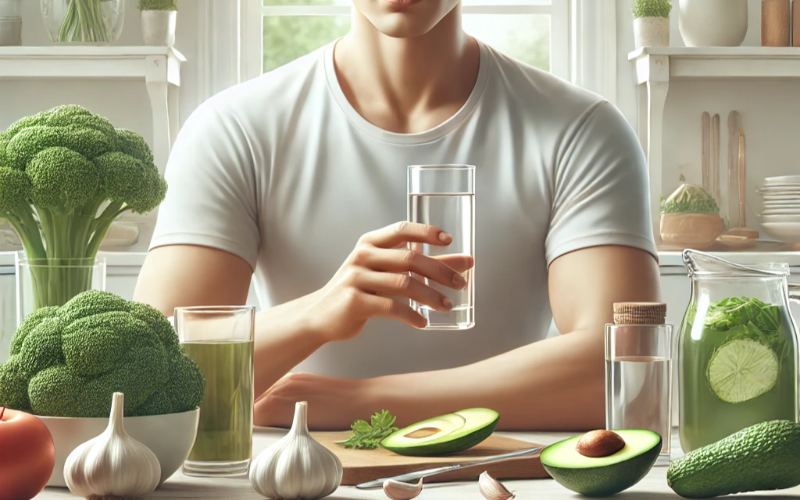 간 건강 관리 하는 사람