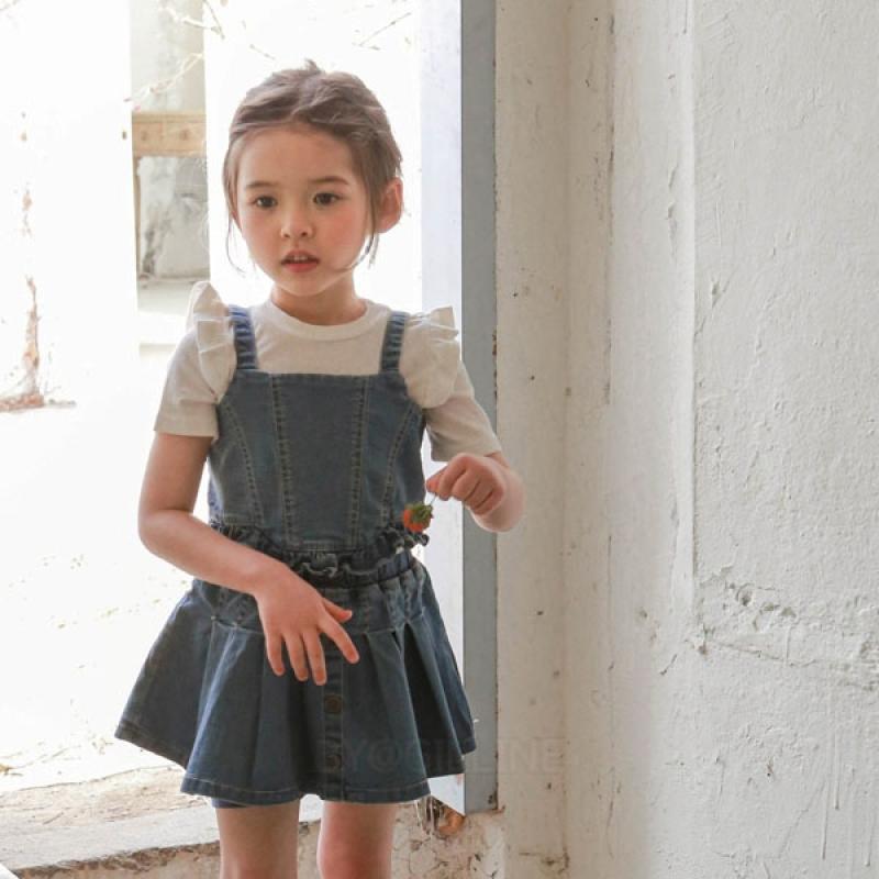 여아 조끼 공주 여름신상 플로 로샤데님베스트