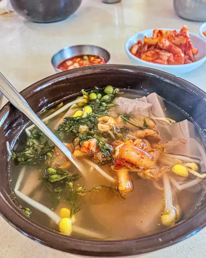 생방송 오늘저녁 경주 팔우정 해장국거리 경주식 묵해장국 모자반 해장국 맛집