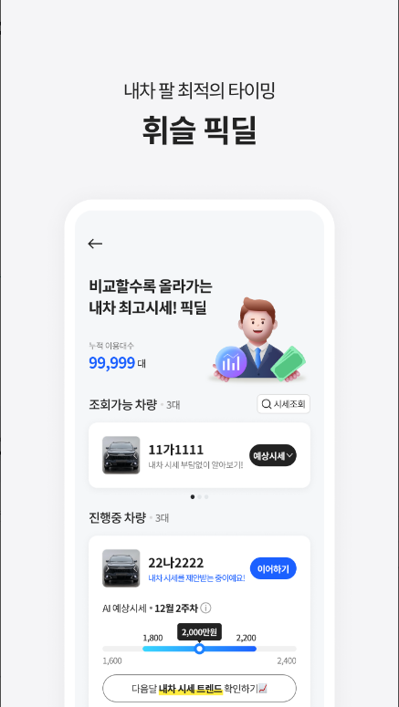 휘슬, 주정차단속, 자동차검사, 과태료, 내차팔기, 사고 정보 제공 - 휘슬의 모든 것