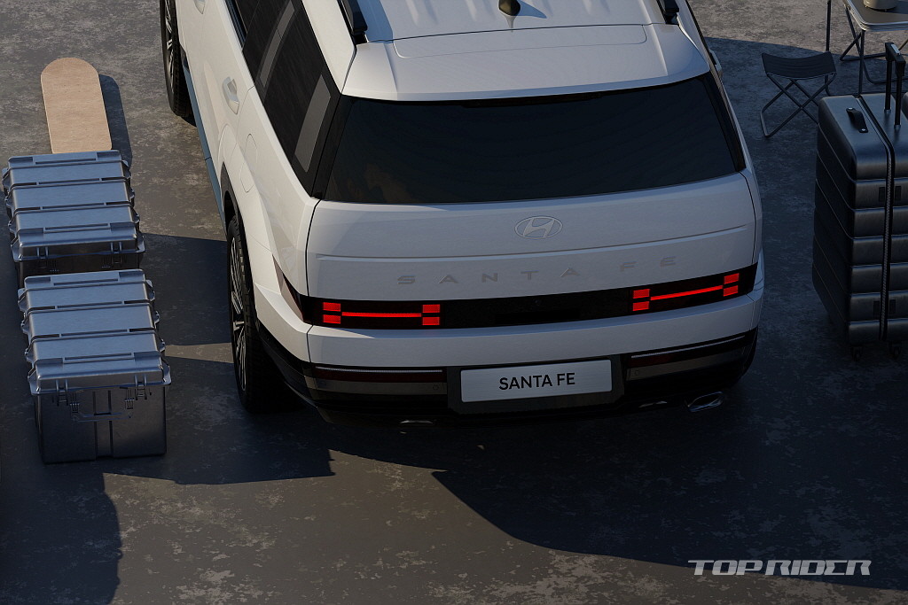 현대차 5세대 싼타페(MX5) 공개 박시한 외관과 테라스