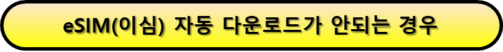 ESIM(이심) 자동 다운로드 문제 시 해결방법