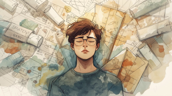 INTJ 청소년의 상실감은 치밀한 계획과 높은 기준 속에서 발생합니다. 그러나 유연성을 배우고 새로운 가능성을 받아들일 때, 이들은 더 단단하고 지혜로운 내면으로 성장합니다에 관한 그림