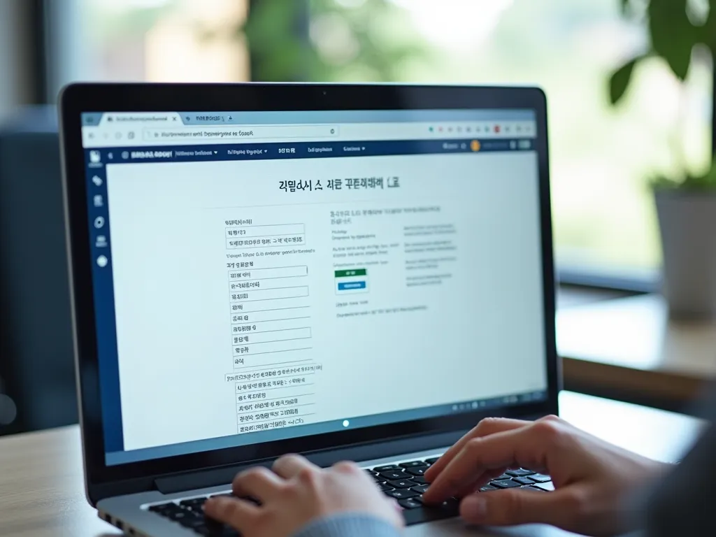 주민등록등본 발금 화면