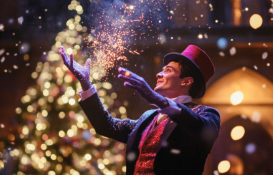 더 현대 크리스마스 지휘하는 사람의 사진