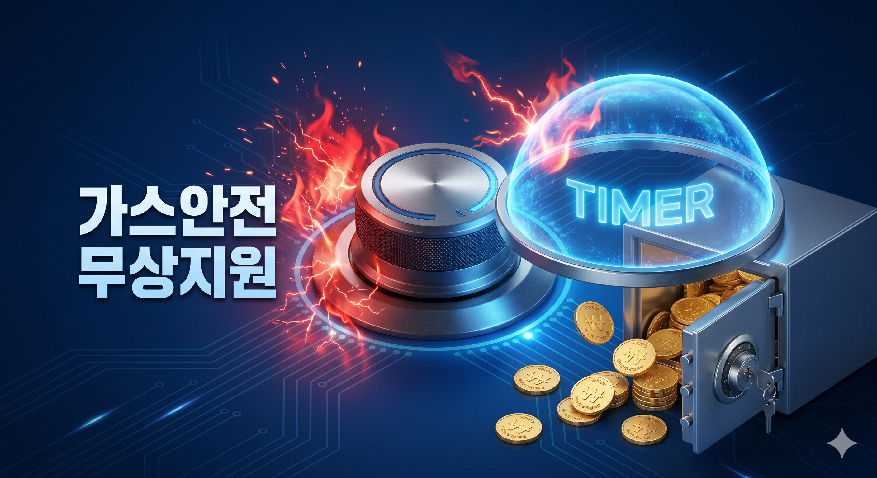 한국가스안전공사 2026년 무상 가스안전장치 타이머콕 설치로 화재를 예방하는 모습