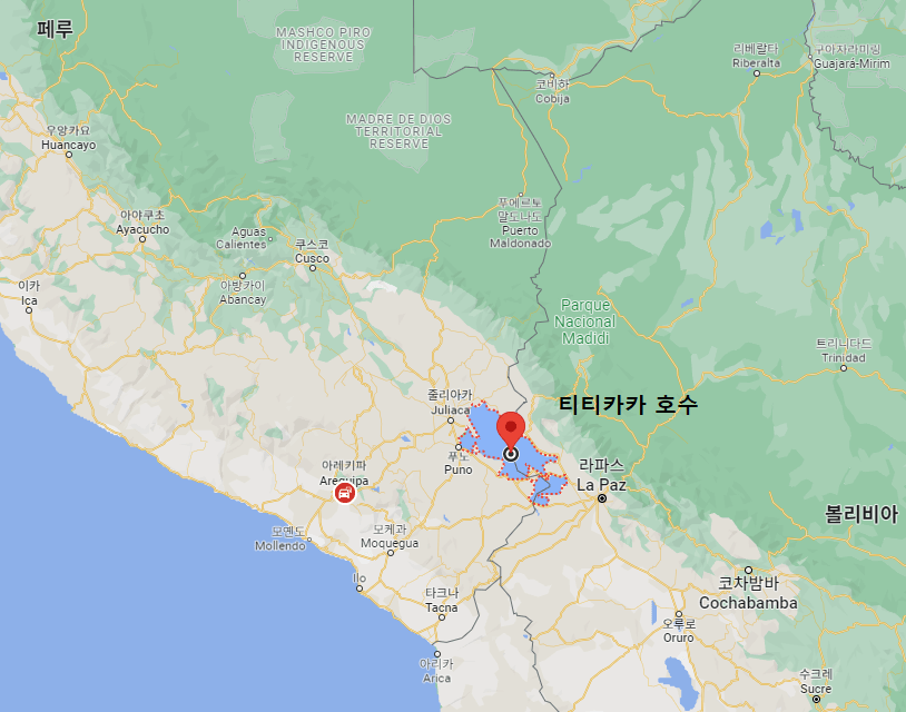 티티카카 호수 위치
