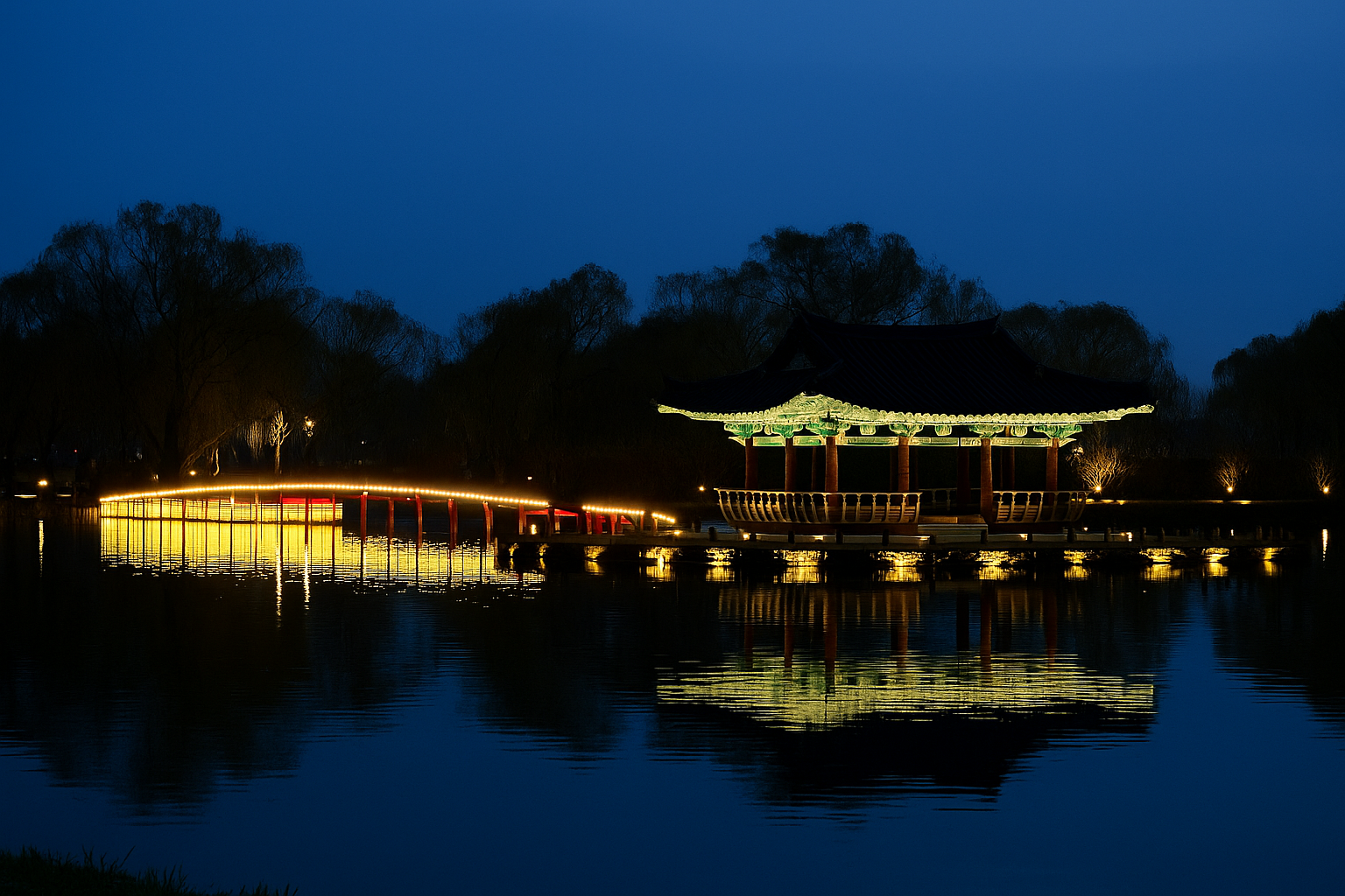 부여 궁남지 사진