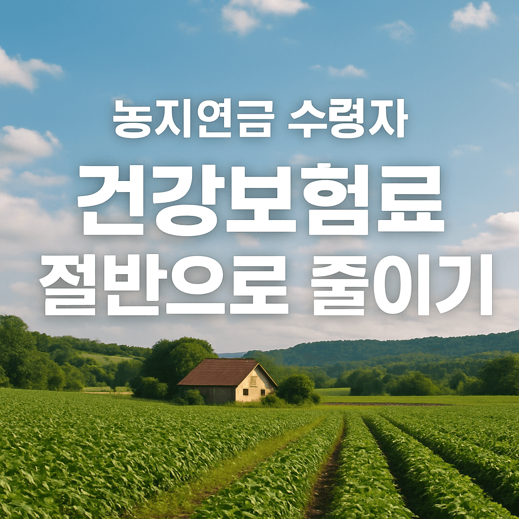 농지연금 수령자 건강보험료 절반으로 줄이기