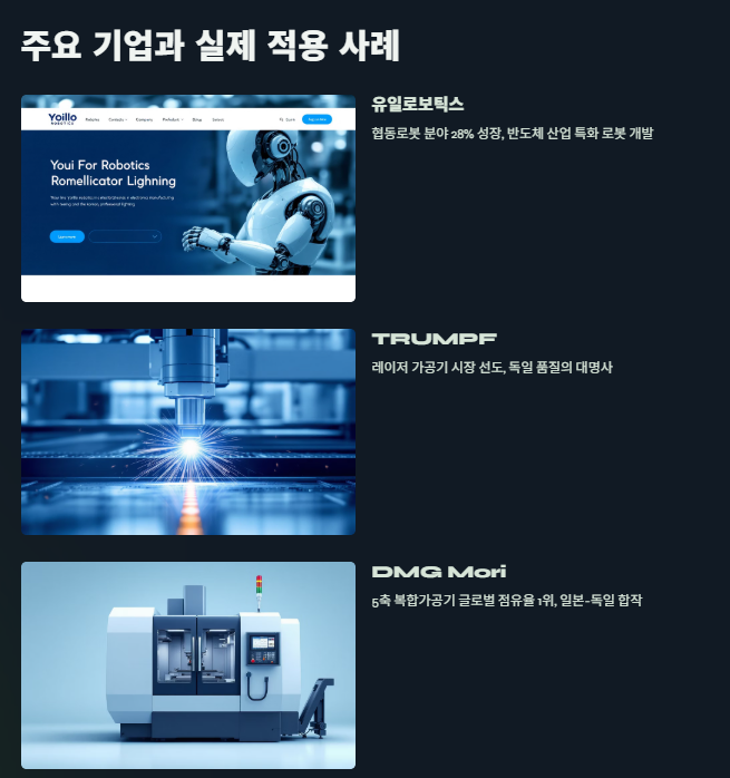 공작기계&middot;산업용 로봇 산업 관련주 대장주 및 시장전망