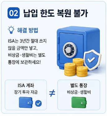 2. 납입한도 복원불가