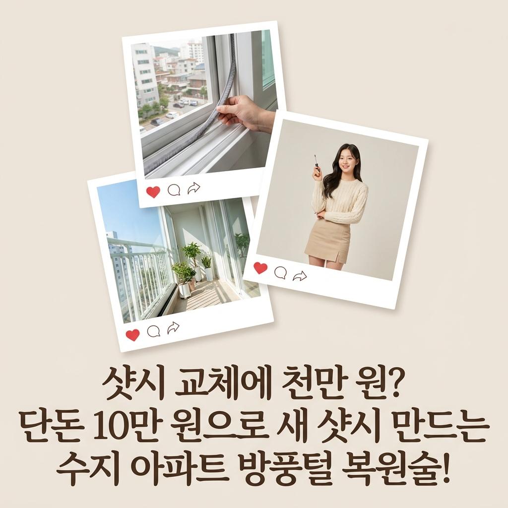 수지 베란다 방풍털 시공 수지삼성1차 31평 비용 공개 솔직 후기 장단점 비교 외풍 차단 비결