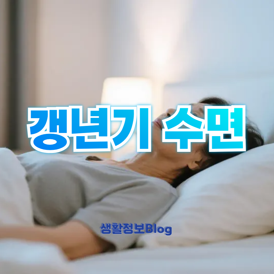 갱년기 수면