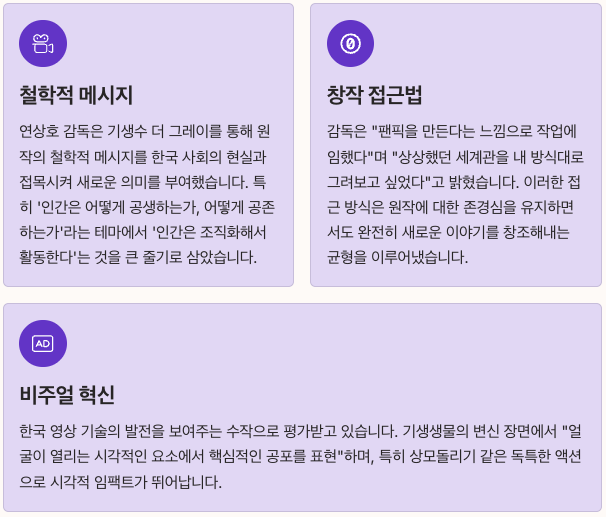 연상호 감독의 독창적 해석과 연출 내용 정리