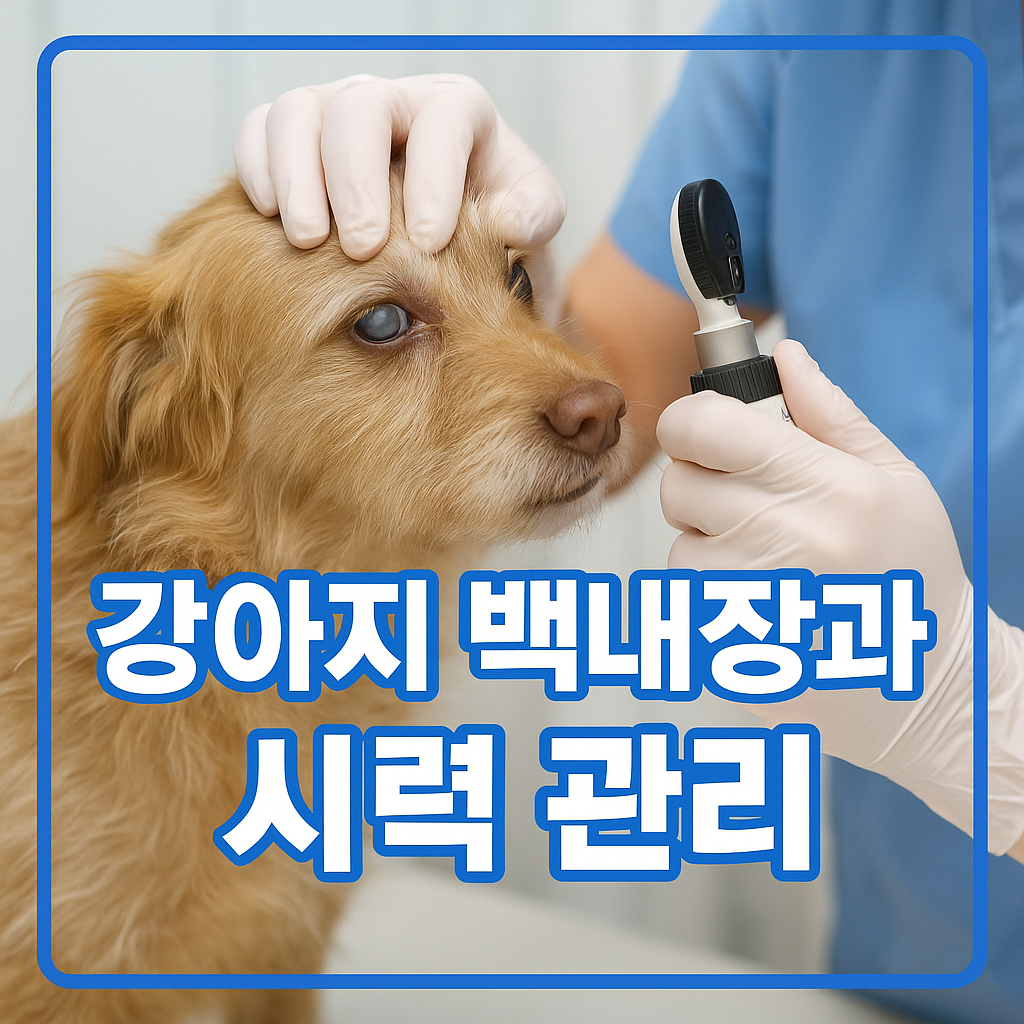강아지 백내장과 시력 관리