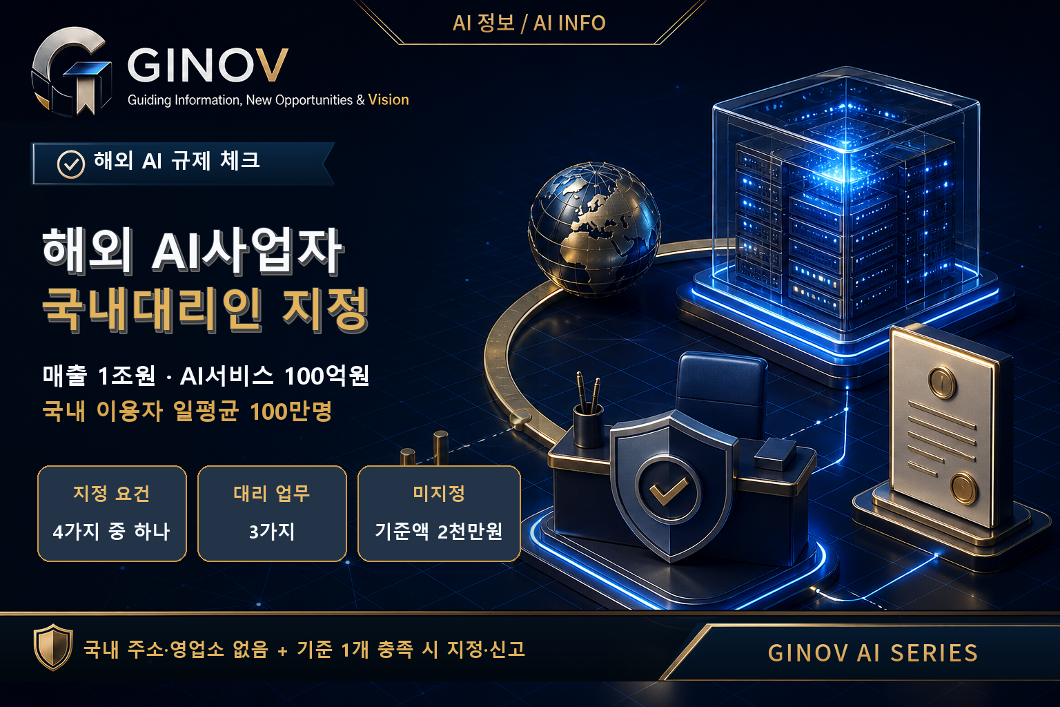 2026 해외 AI사업자 국내대리인 지정 · 매출 1조원·AI서비스 100억원·일평균 100만명 대표이미지