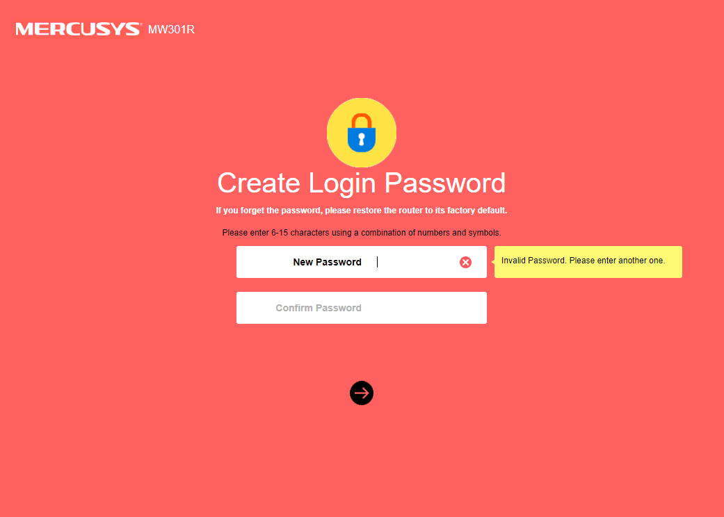 mercusys 공유기 초기화 비밀번호 설정 방법1