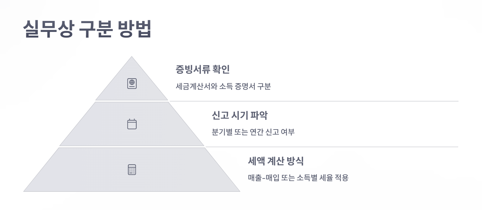 실무상 구분 방법